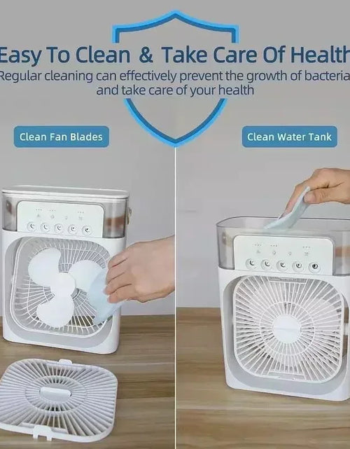 Load image into Gallery viewer, 3 in 1 Fan Air Conditioner Household Small Air Cooler LED Night Light Portable Humidifier Air Adjustment Fan Office Home Fan New
